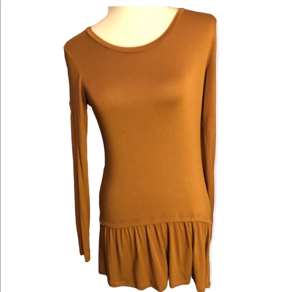LOGO Lounge by Lori Goldstein dark mustard lounge top